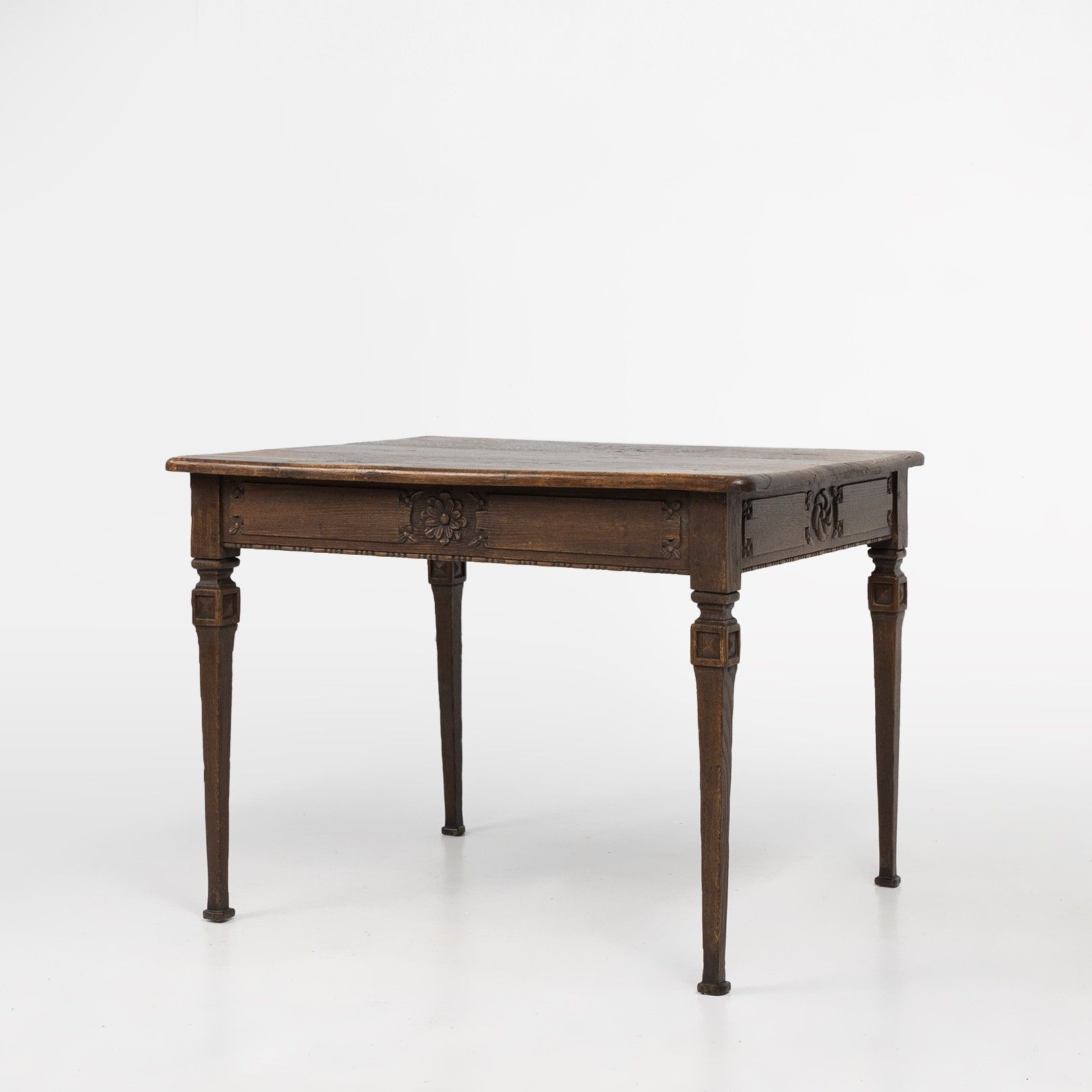 French rustic mid-century side table in wood ca. 1850-img